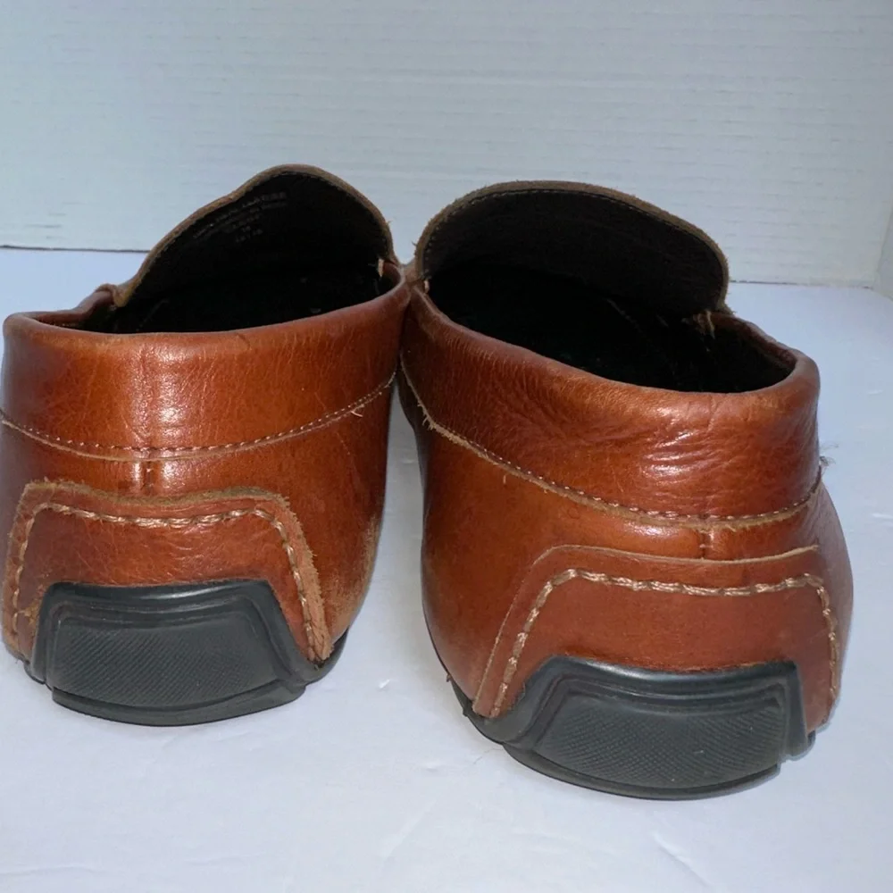 Anthony Veer Men’s Saddle Tan Ortholite®Calfskin Cleveland Driver Loafer-Size 14